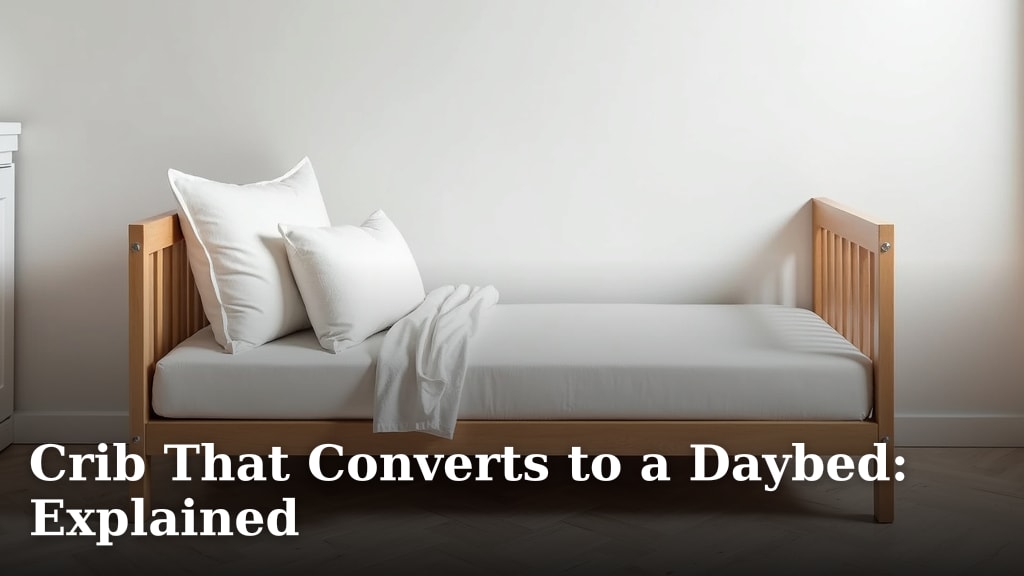 Crib That Converts to a Daybed: Explained