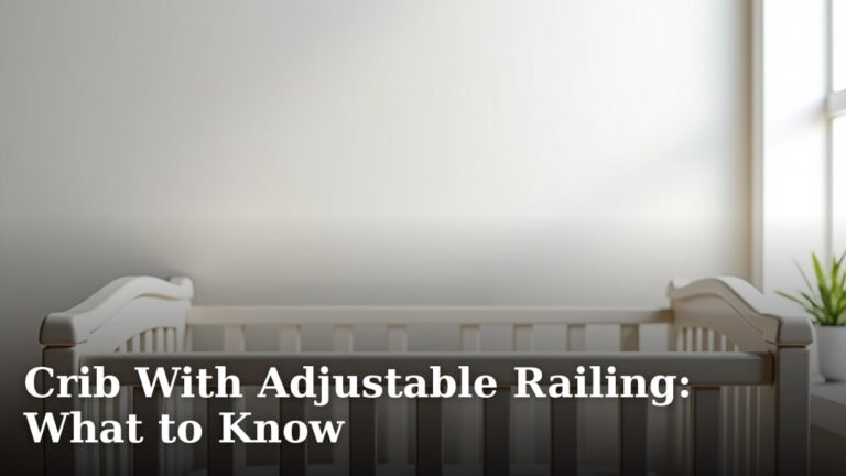 Crib With Adjustable Railing: What to Know