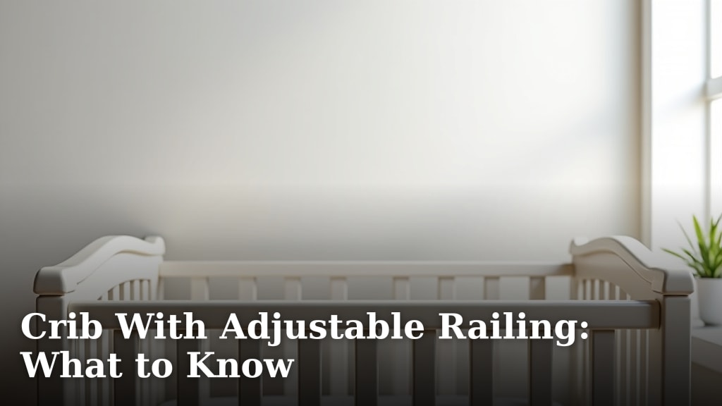 Crib With Adjustable Railing: What to Know