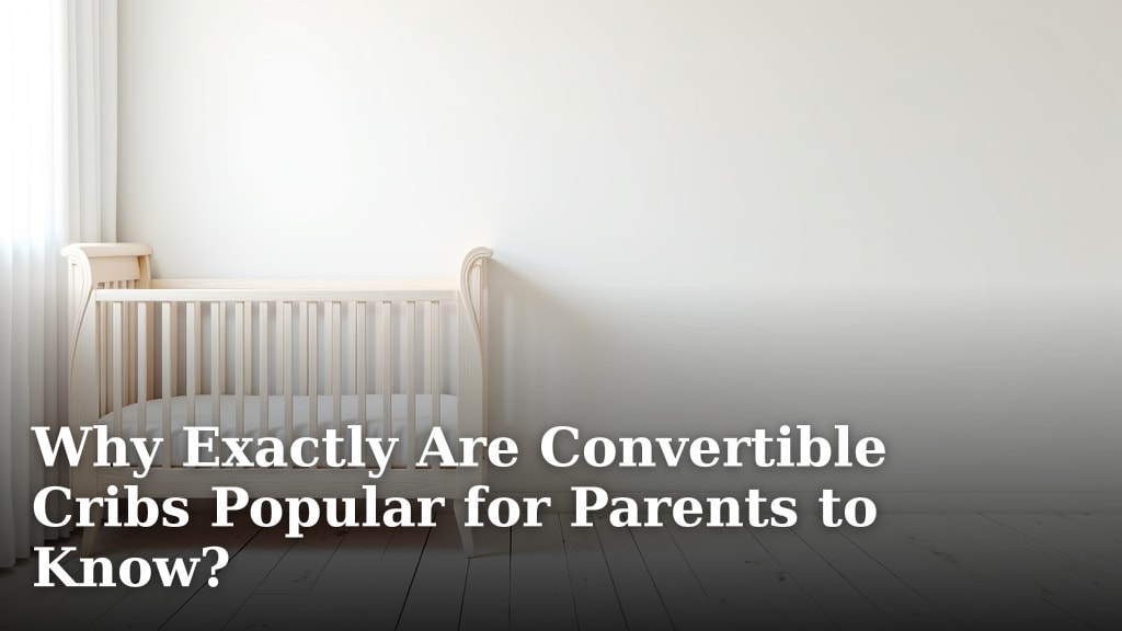 Why Exactly Are Convertible Cribs Popular for Parents to Know?